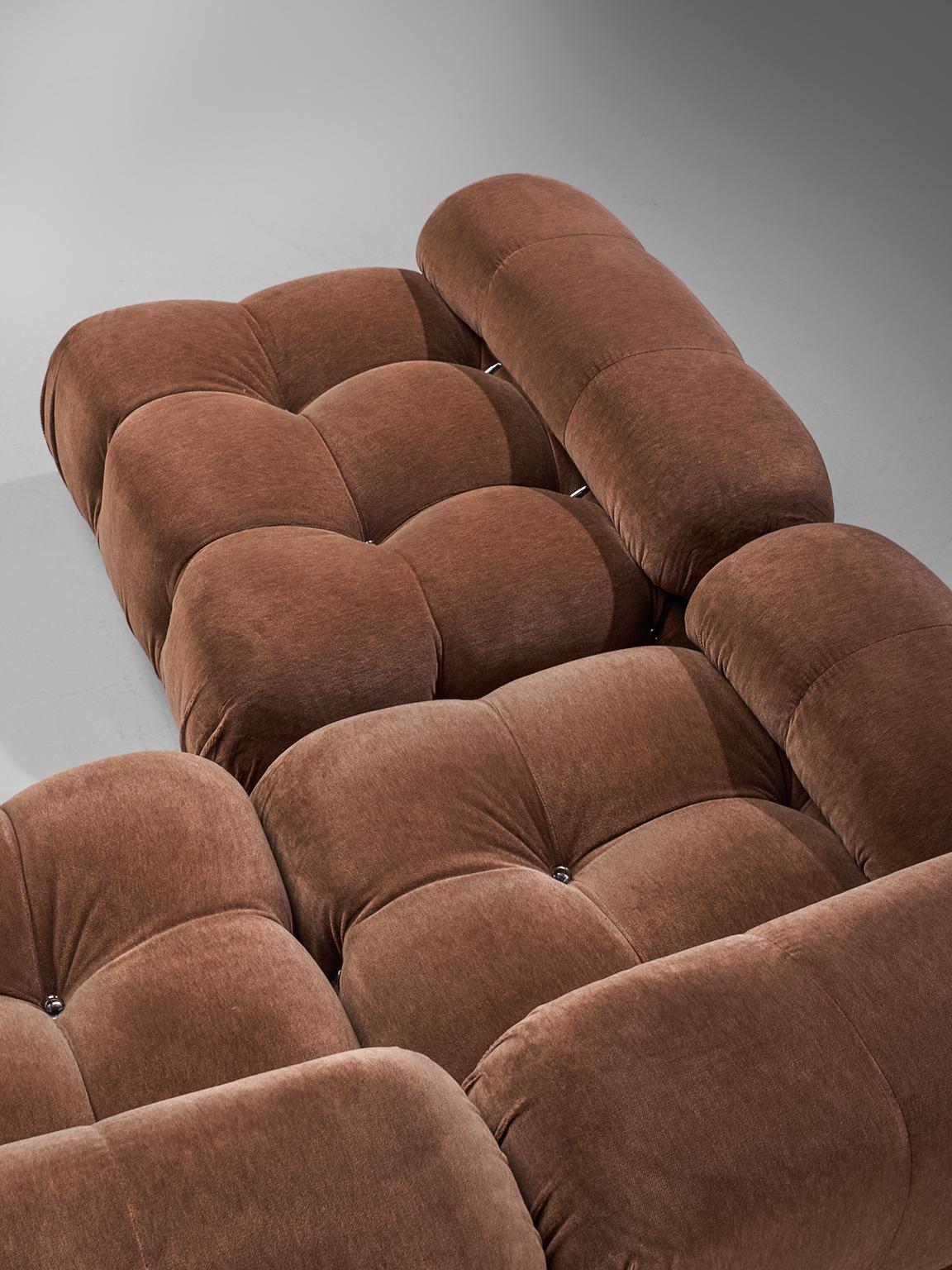 Mario Bellini 'Camaleonda' in Original Brown Fabric 1