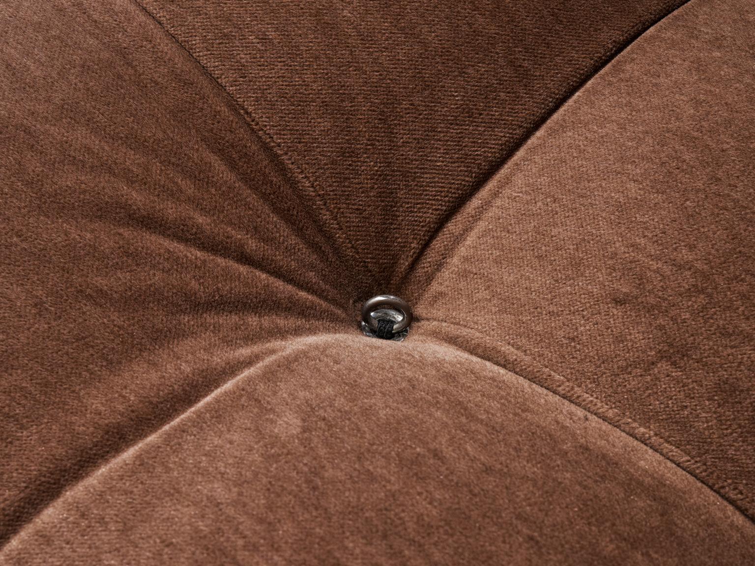 Mario Bellini 'Camaleonda' in Original Brown Fabric 2