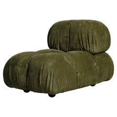 Mario Bellini Camaleonda Lounge Chair for B&B Italia, Green Linen Velvet, 1972