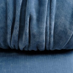 Mario Bellini Camaleonda Lounge Chair for B&B Italia, Sky Blue Velvet, 1972
