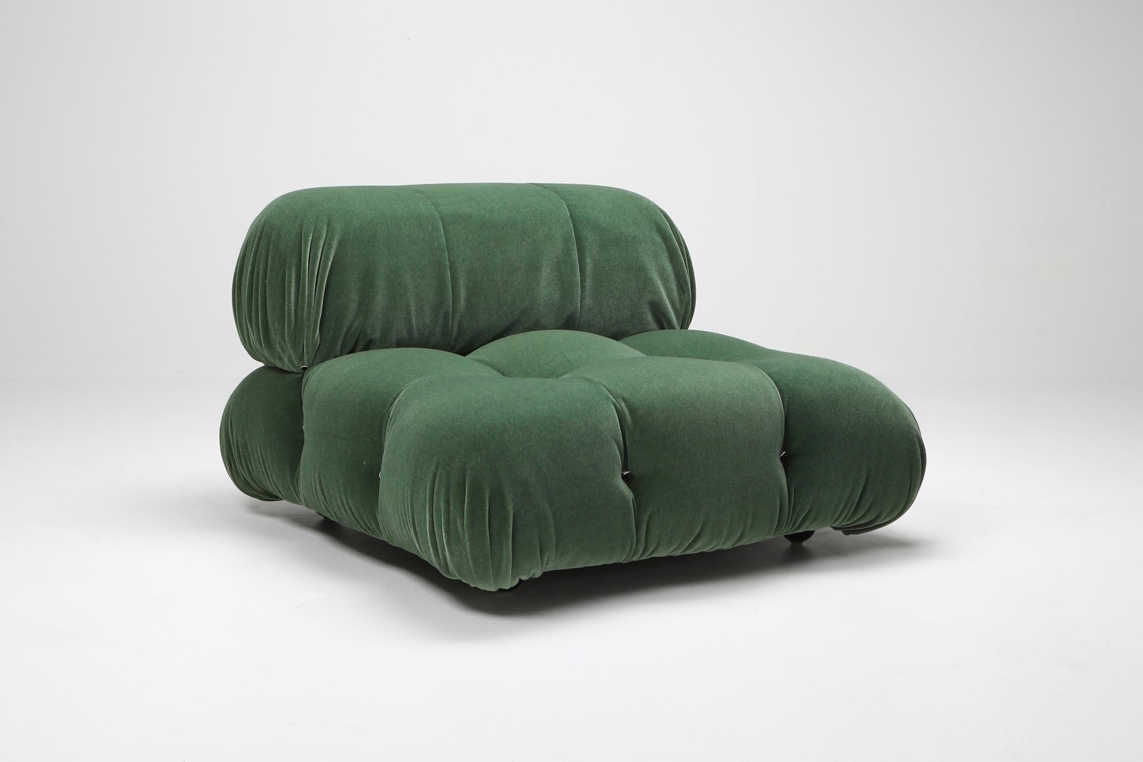 Mario Bellini Camaleonda Loungesessel aus Mohairwolle von Pierre Frey, italienisches Design (Postmoderne) im Angebot