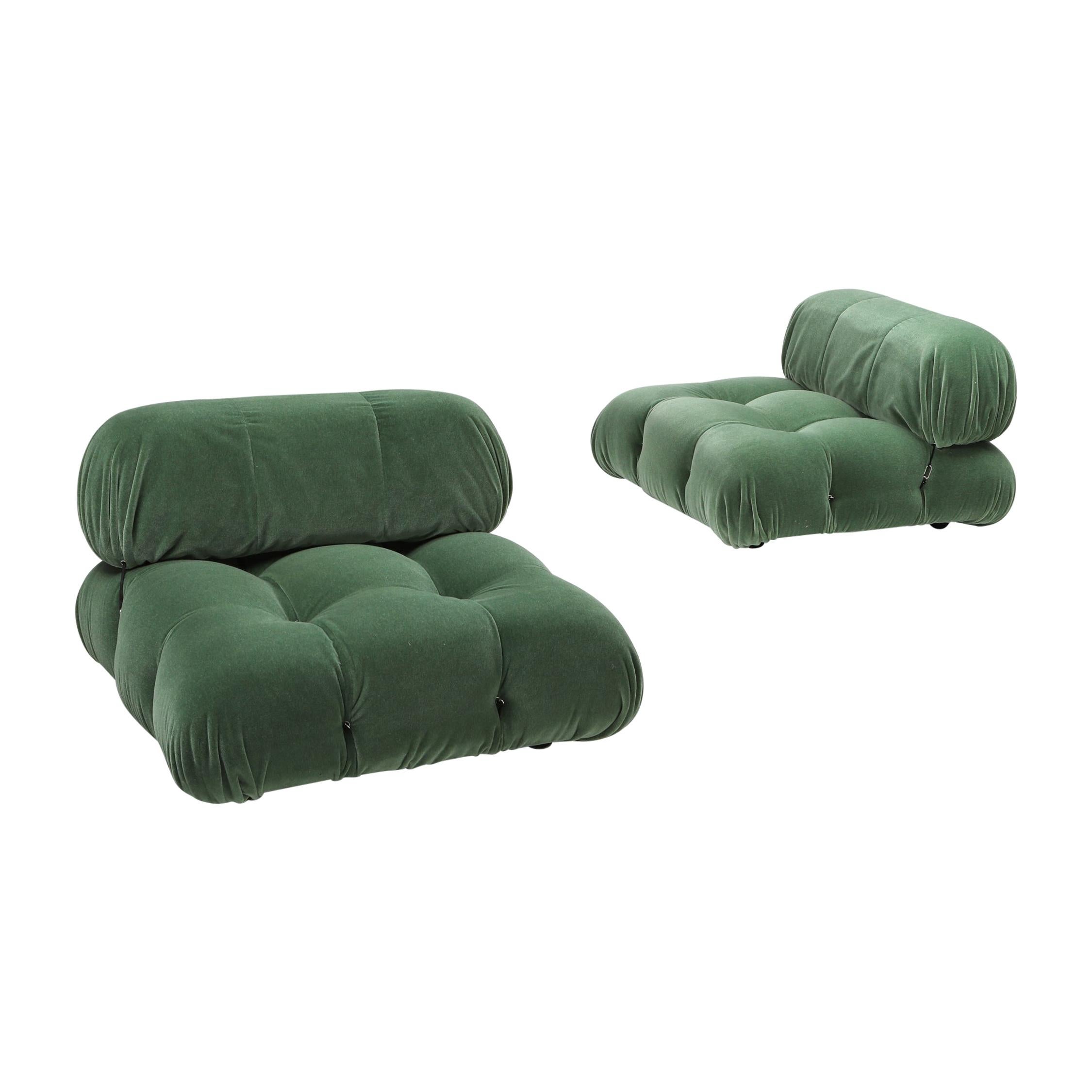 Mario Bellini Camaleonda Loungesessel aus Mohairwolle von Pierre Frey, italienisches Design im Angebot