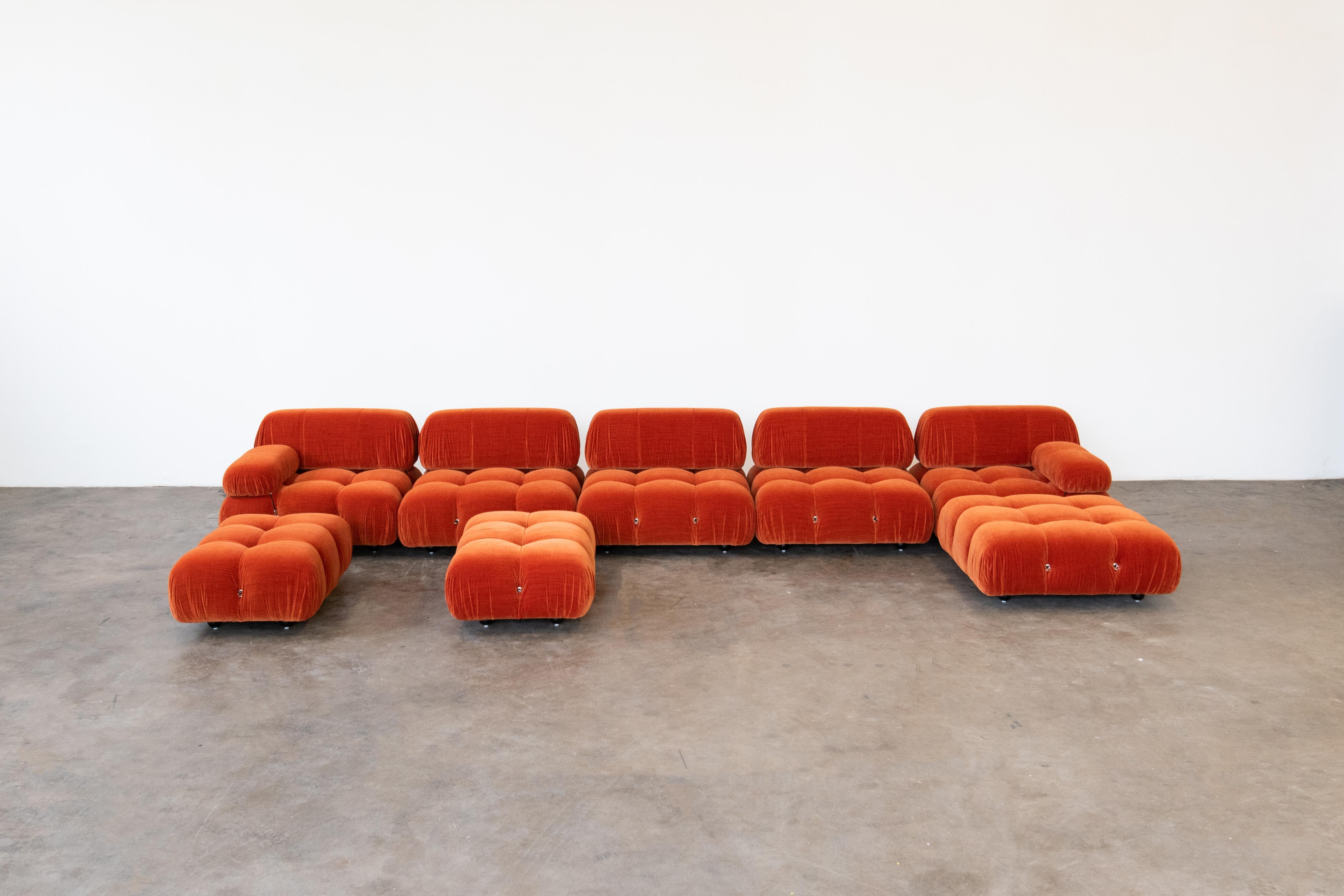Mario Bellini
8 units ‘Camaleonda’ Sofa, first edition stamped on the back
Fabric
Manufactured by C&B, Italy, 1970s
Width 96 x Depth 96 x Height 70 cm.