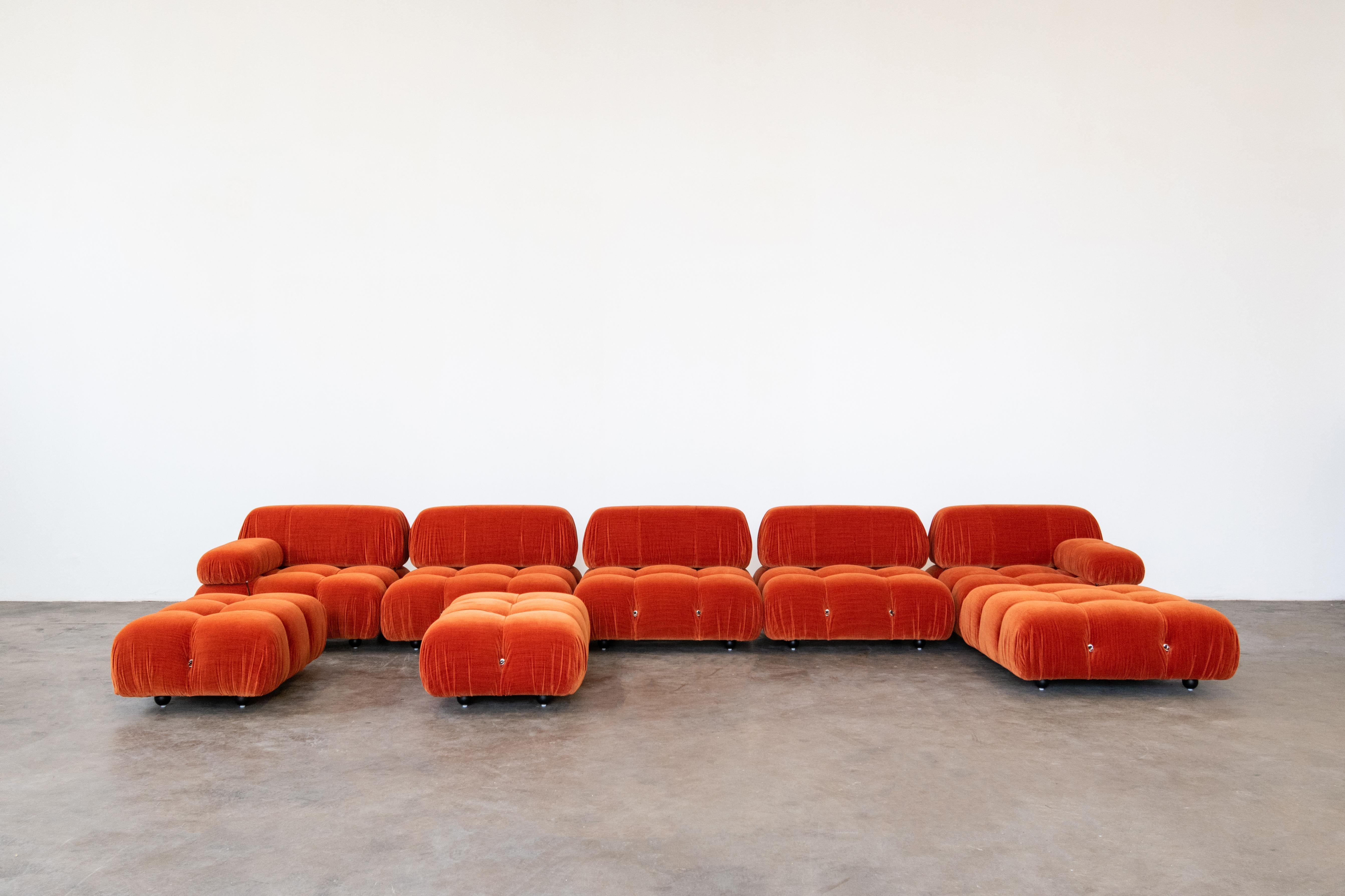 Italian Mario Bellini, Camaleonda Modular Sofa, C&B, 1970s Mid-Century Modern For Sale