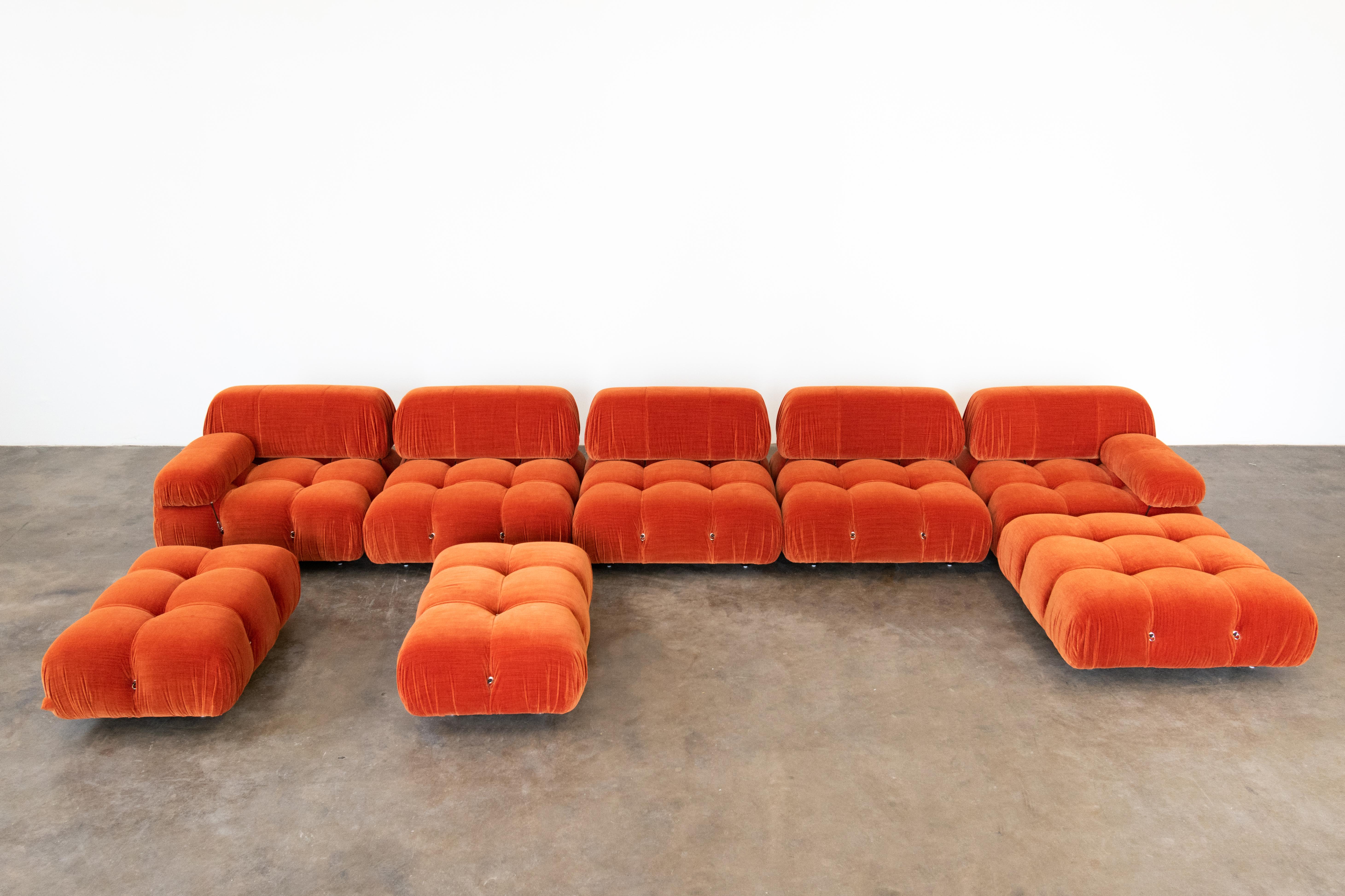 Fabric Mario Bellini, Camaleonda Modular Sofa, C&B, 1970s Mid-Century Modern For Sale