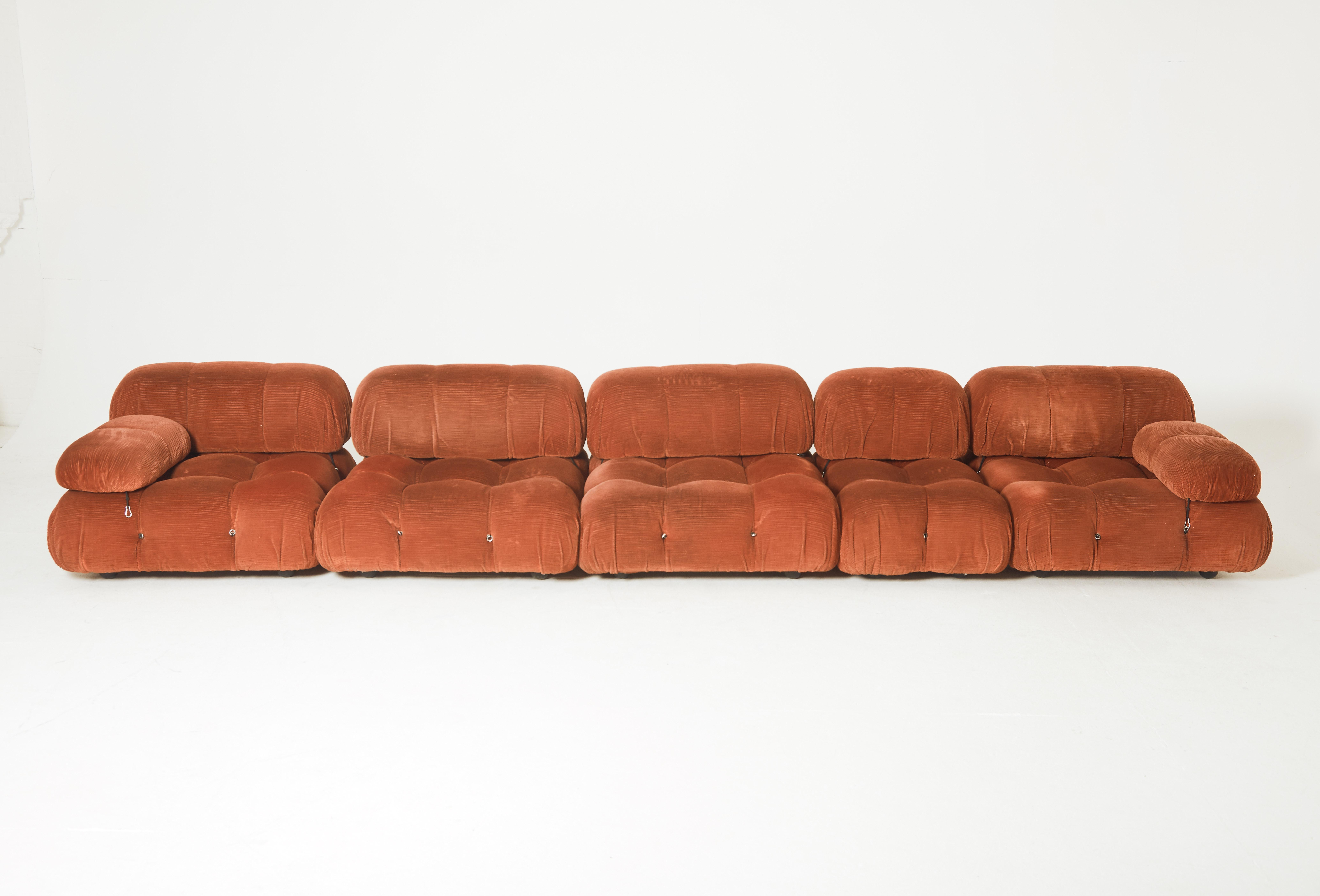 Mid-Century Modern Mario Bellini 'Camaleonda' Modular Sofa, C&B Italia, 1970s, for Reupholstery