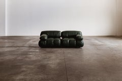 Mario Bellini "Camaleonda" Sofa for B&B Italia, Dark Green, 1970, Set of 2