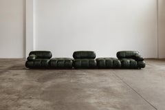 Mario Bellini "Camaleonda" Sofa for B&B Italia, Dark Green, 1970, Set of 5