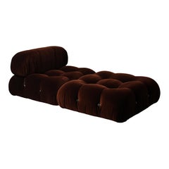 Mario Bellini Camaleonda Modular Sofa for B&B Italia in Brown Velvet, 1972