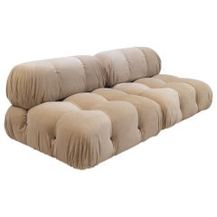 Vintage Mario Bellini 'Camaleonda' Modular Sofa for B&B Italia in Velvet, 1970s