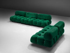 Mario Bellini 'Camaleonda' Modular Sofa in Green Corduroy