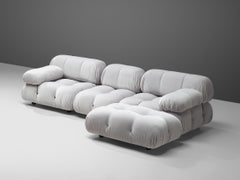 Mario Bellini 'Camaleonda' Modular Sofa in Grey Velvet Upholstery