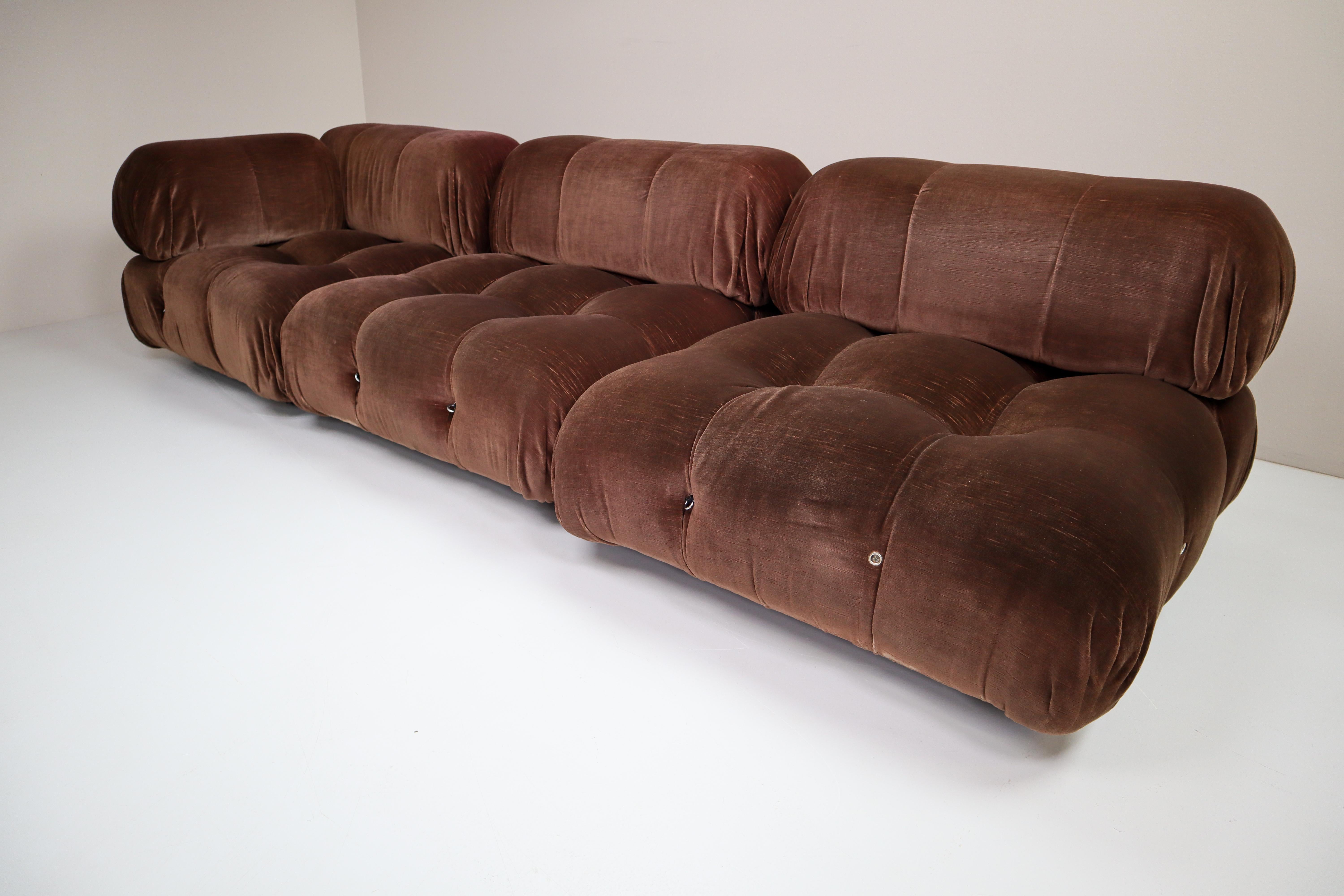 Mario Bellini 'Camaleonda' Modular Sofa in Original Fabric for C&B Italia, 1973 4