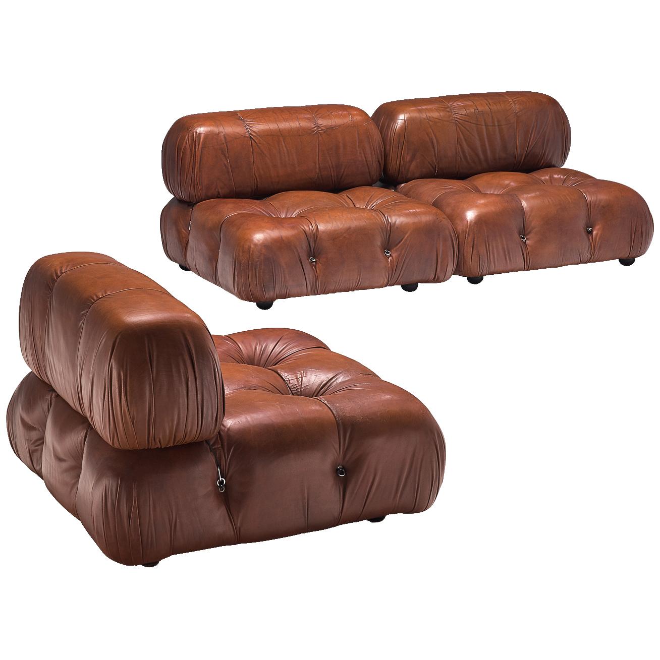 Mario Bellini 'Camaleonda' Modular Sofa in Original Leather