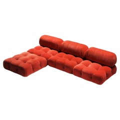 Mario Bellini “Camaleonda” Modular Sofa in Red Corduroy - Early B&B Italia ed.