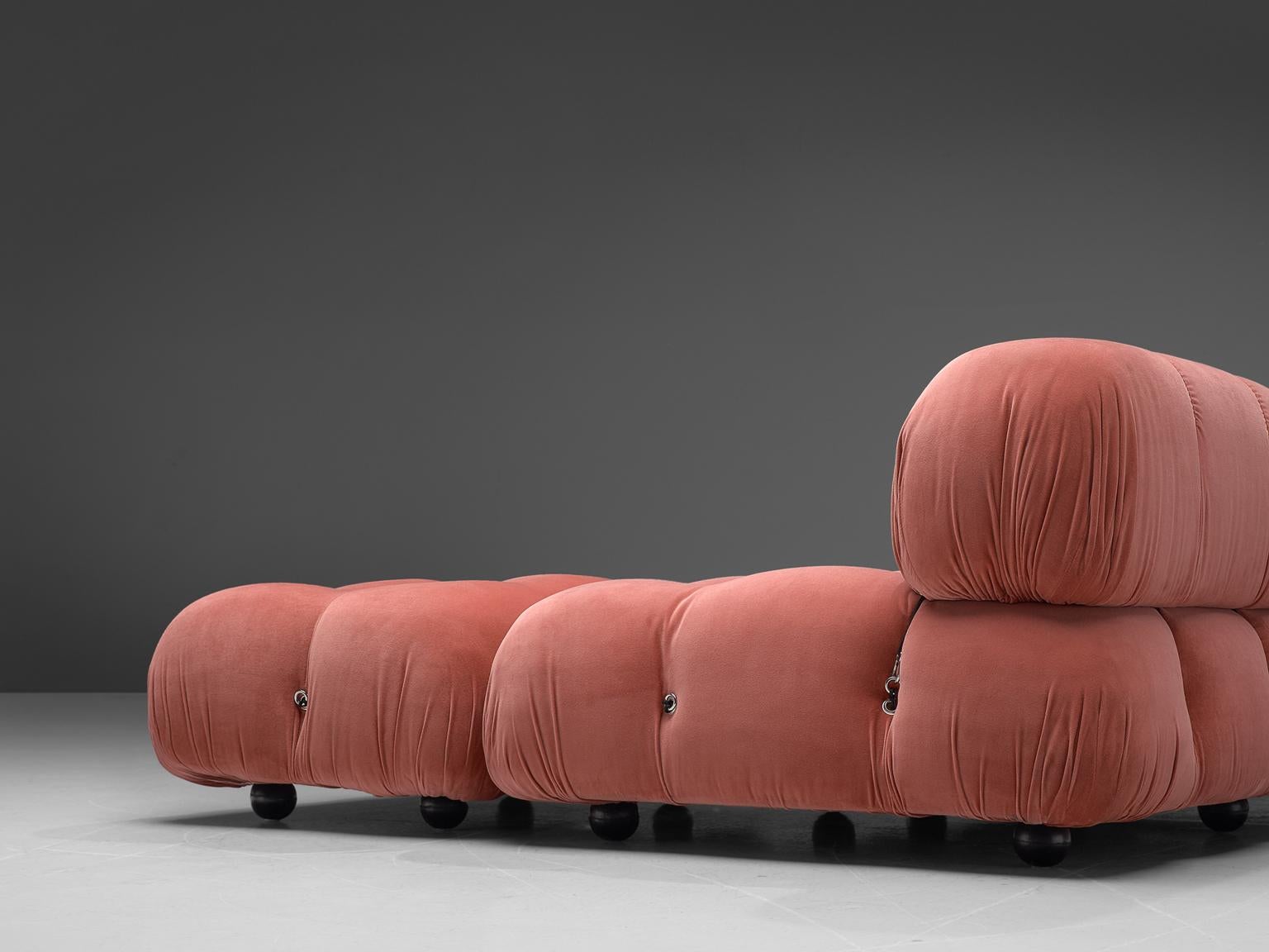 Mario Bellini Camaleonda Modular Sofa in Rose Fabric In Good Condition In Waalwijk, NL