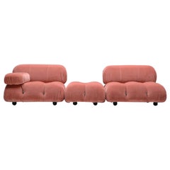 Mario Bellini Camaleonda Modular Sofa in Rose Fabric