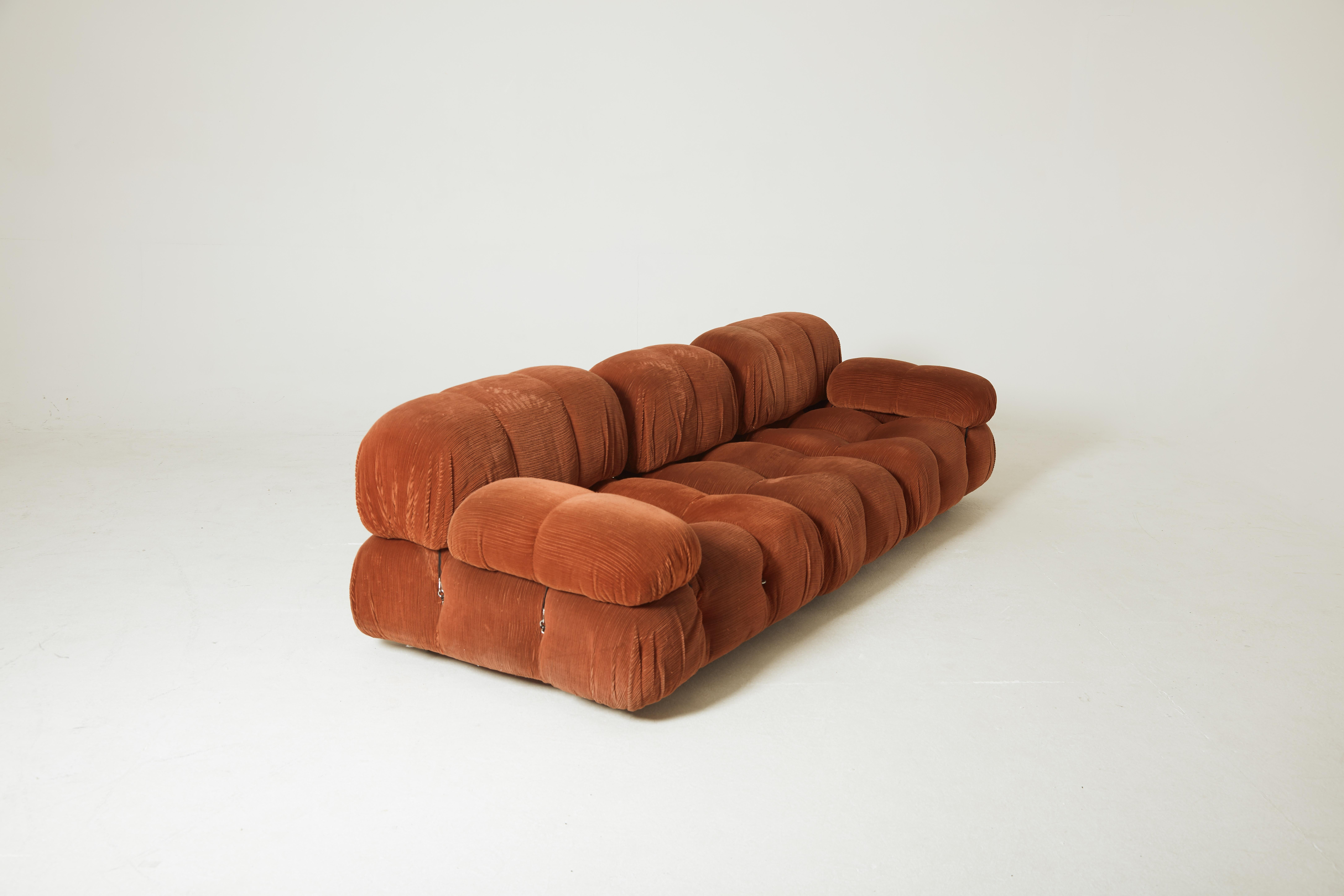 Italian Mario Bellini 'Camaleonda' Modular Sofa, Original Fabric, C&B Italia, 1970s