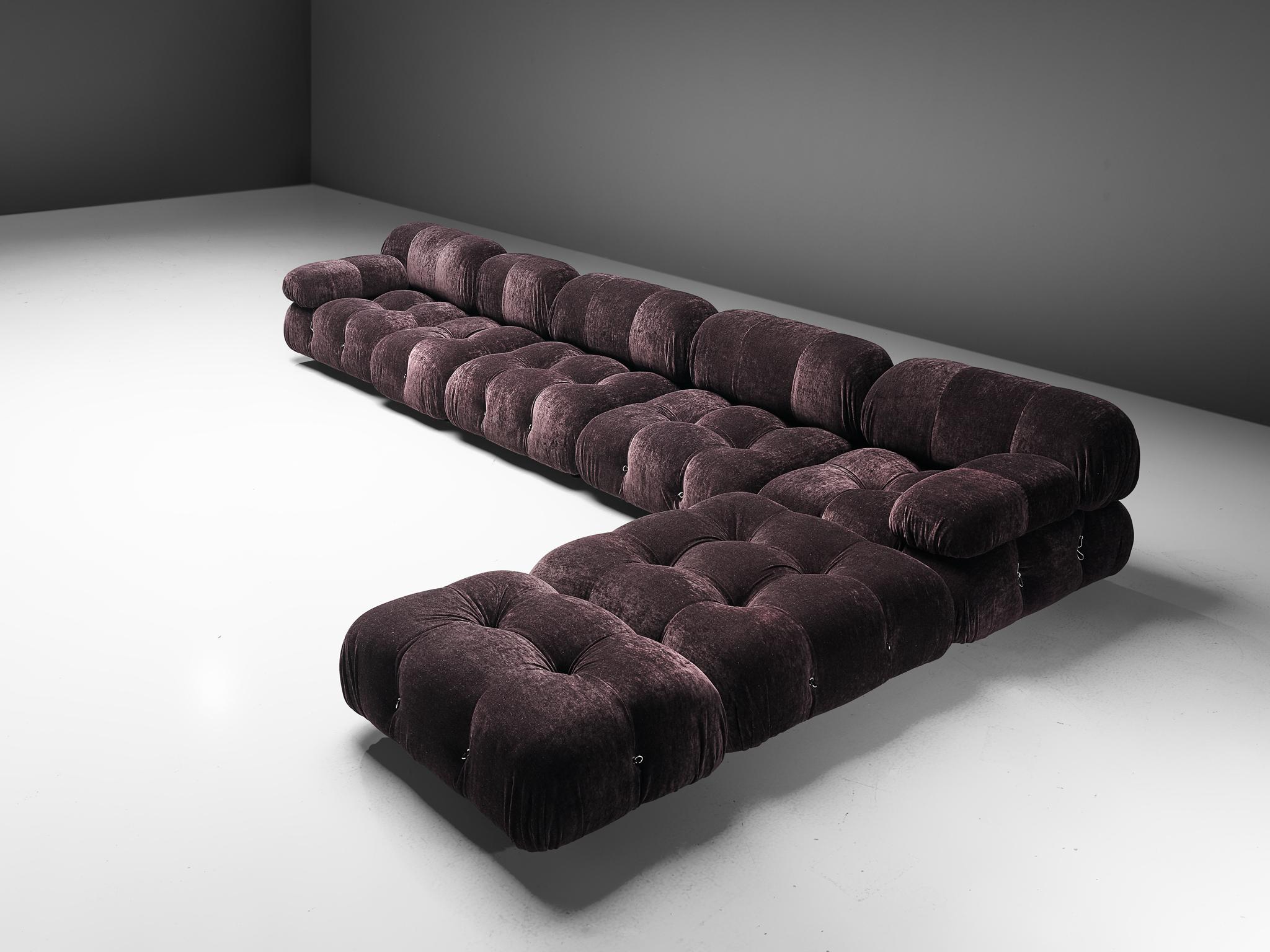 Mario Bellini, large modular reupholstered 'Cameleonda' sofa, Italy, 1972.

Reupholstered Camaleonda sofa by Mario Bellini. This six elements modular sofa is a great example of the almost endless possibilities our team has to offer, and how we can