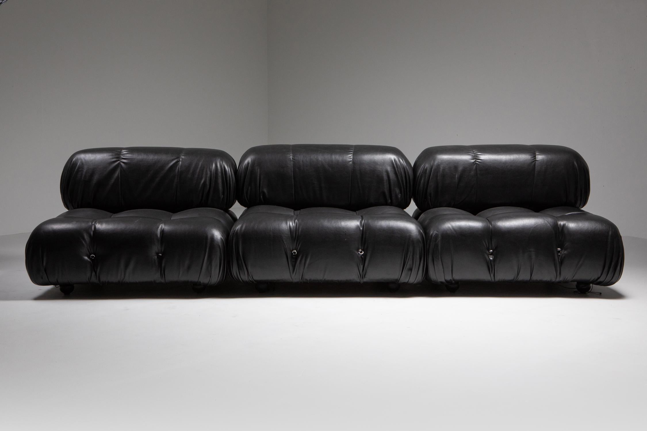 mario bellini sofa black
