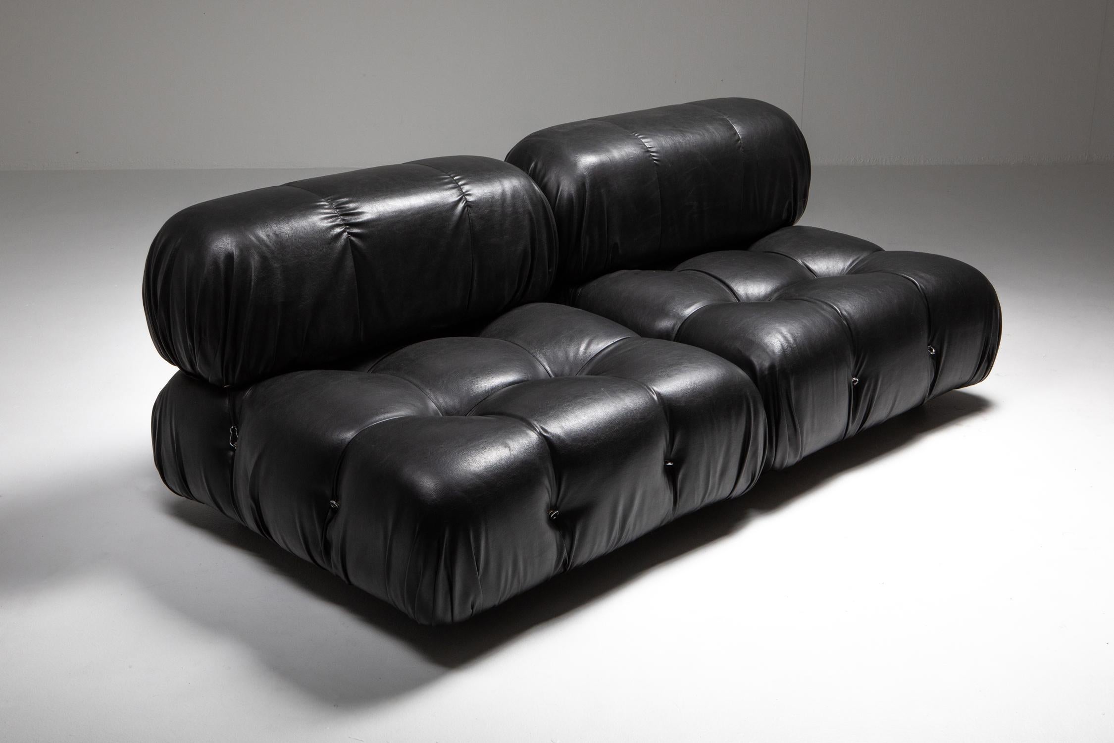 Mario Bellini Camaleonda Original Sectional Sofa in Black 2