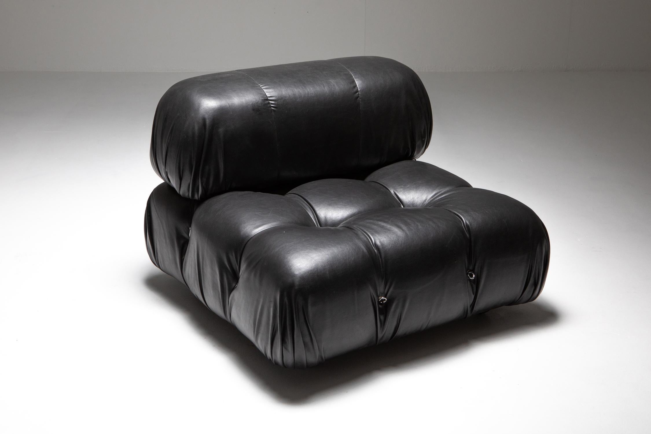 Mario Bellini Camaleonda Original Sectional Sofa in Black 3