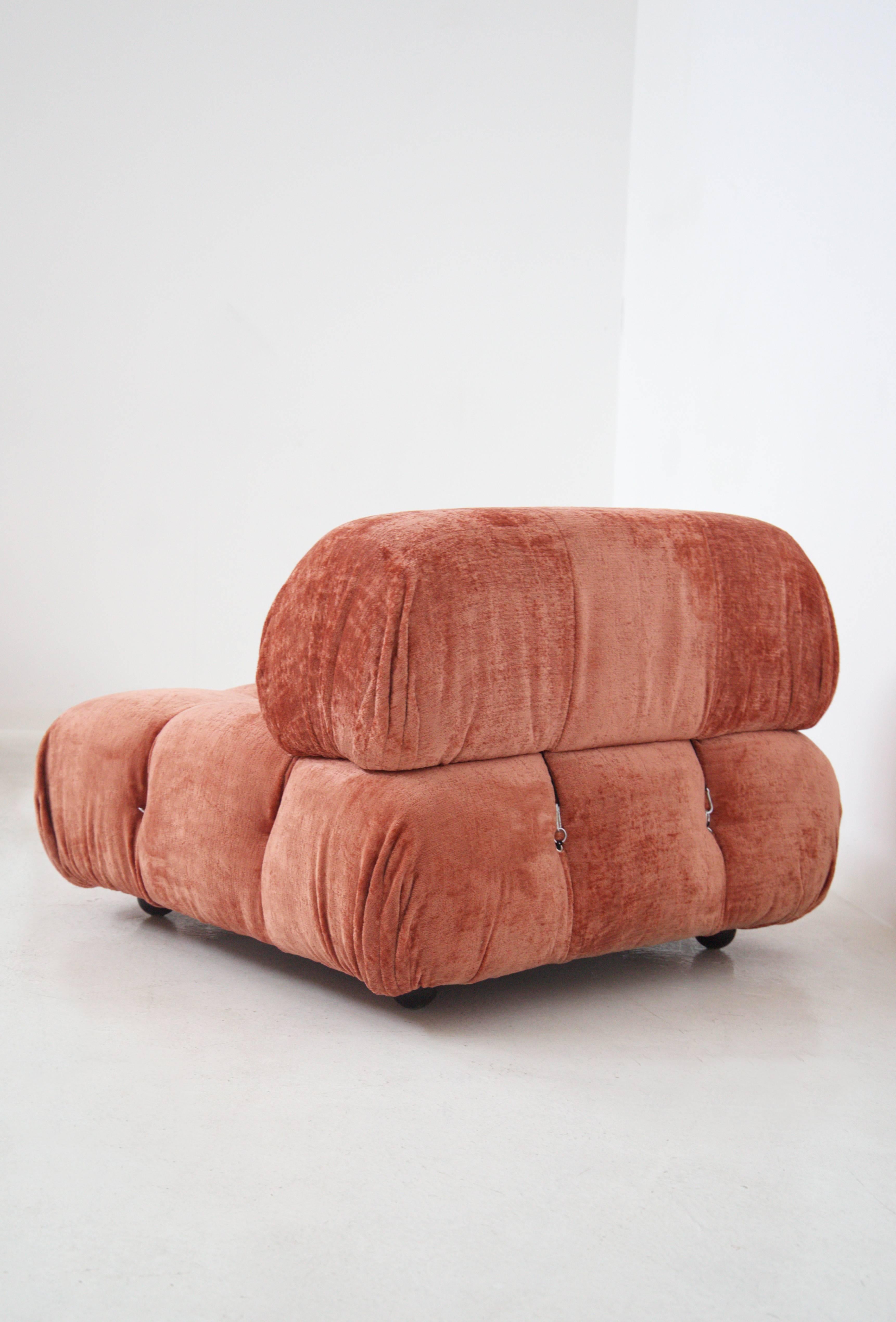 Mid-Century Modern Mario Bellini Camaleonda Pink Modular Sofa for C&B Italia