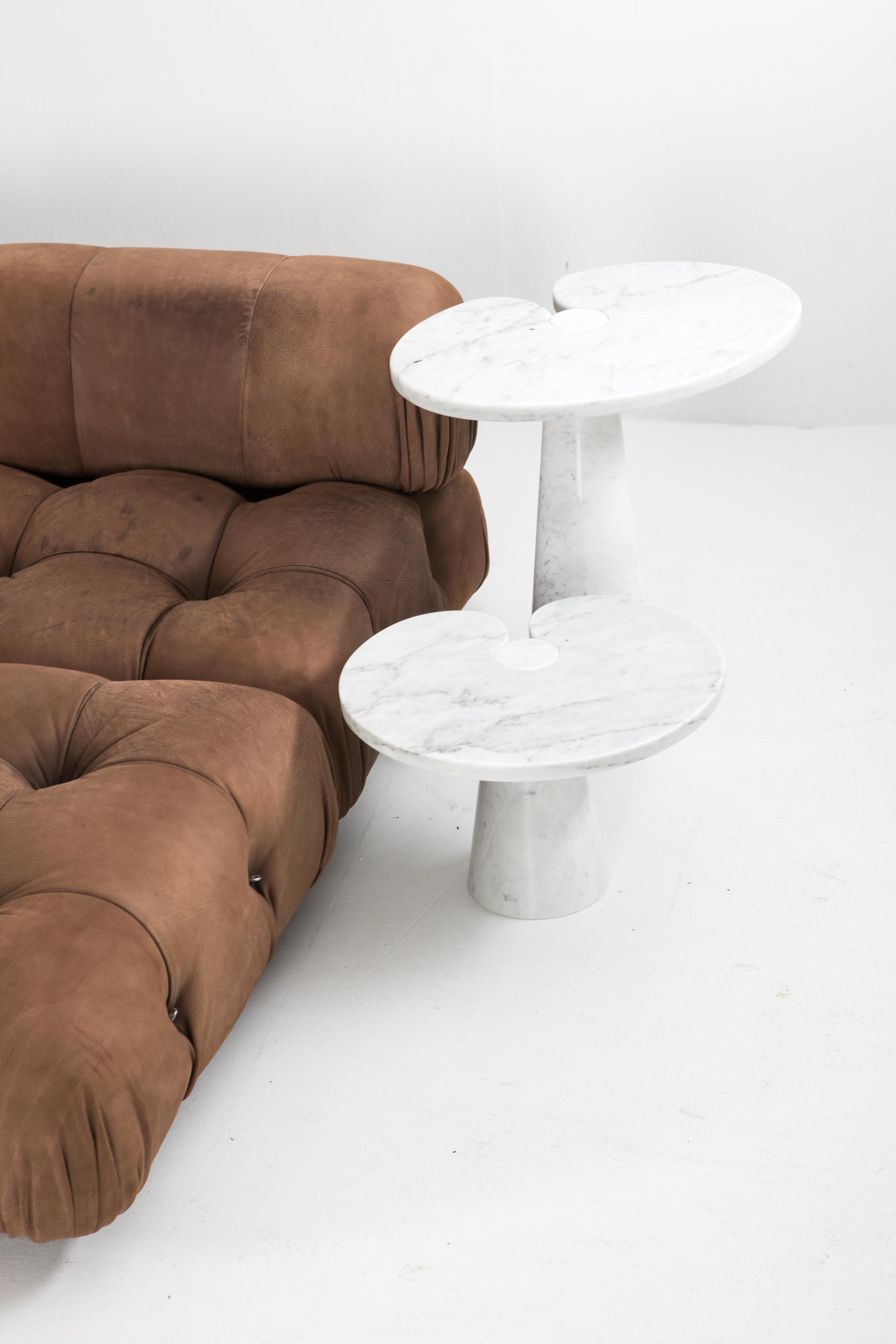 Mario Bellini Camaleonda Sectional Sofa in Original Brown Leather In Good Condition In Antwerp, BE