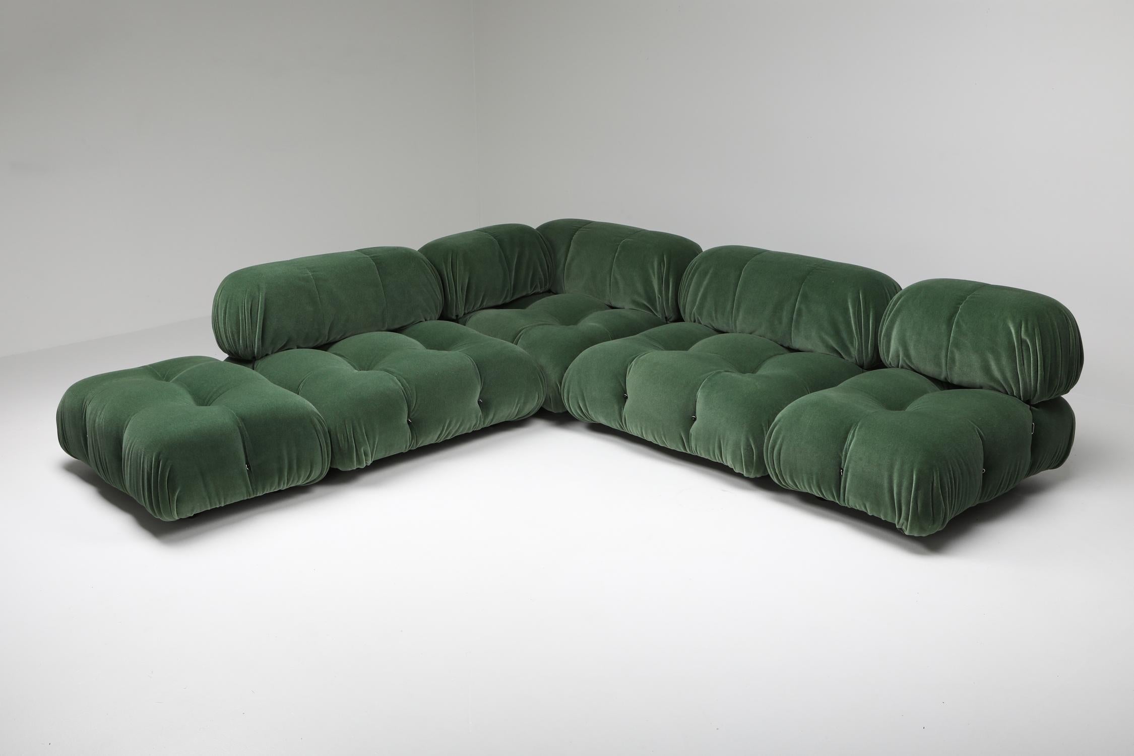 green mario bellini sofa