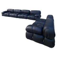 Mario Bellini - Camaleonda sofa -  1972 Black grained leather