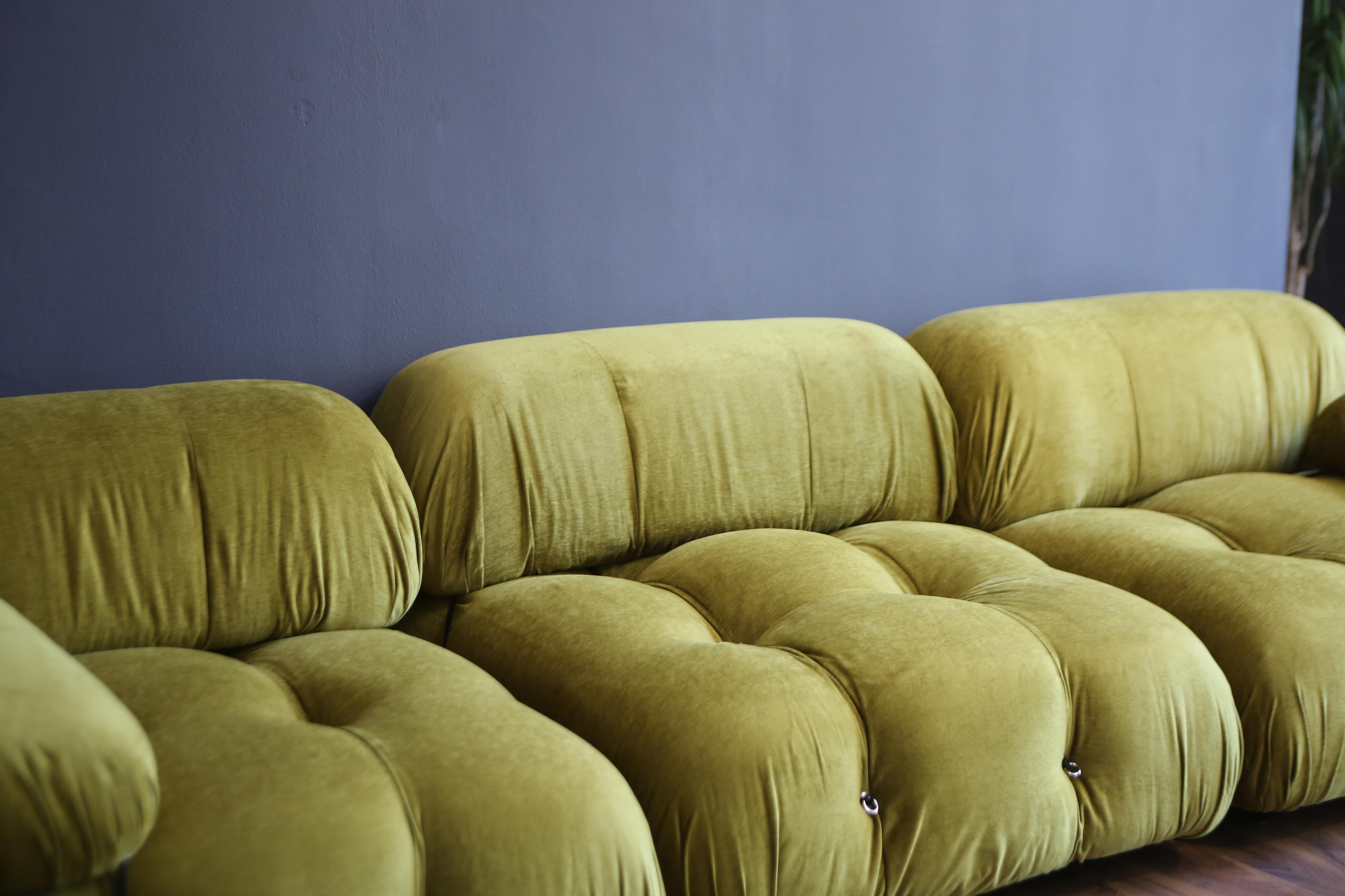 Modern Mario Bellini 'Camaleonda' Sofa , C&B Italia, 1970s, set of 3 For Sale