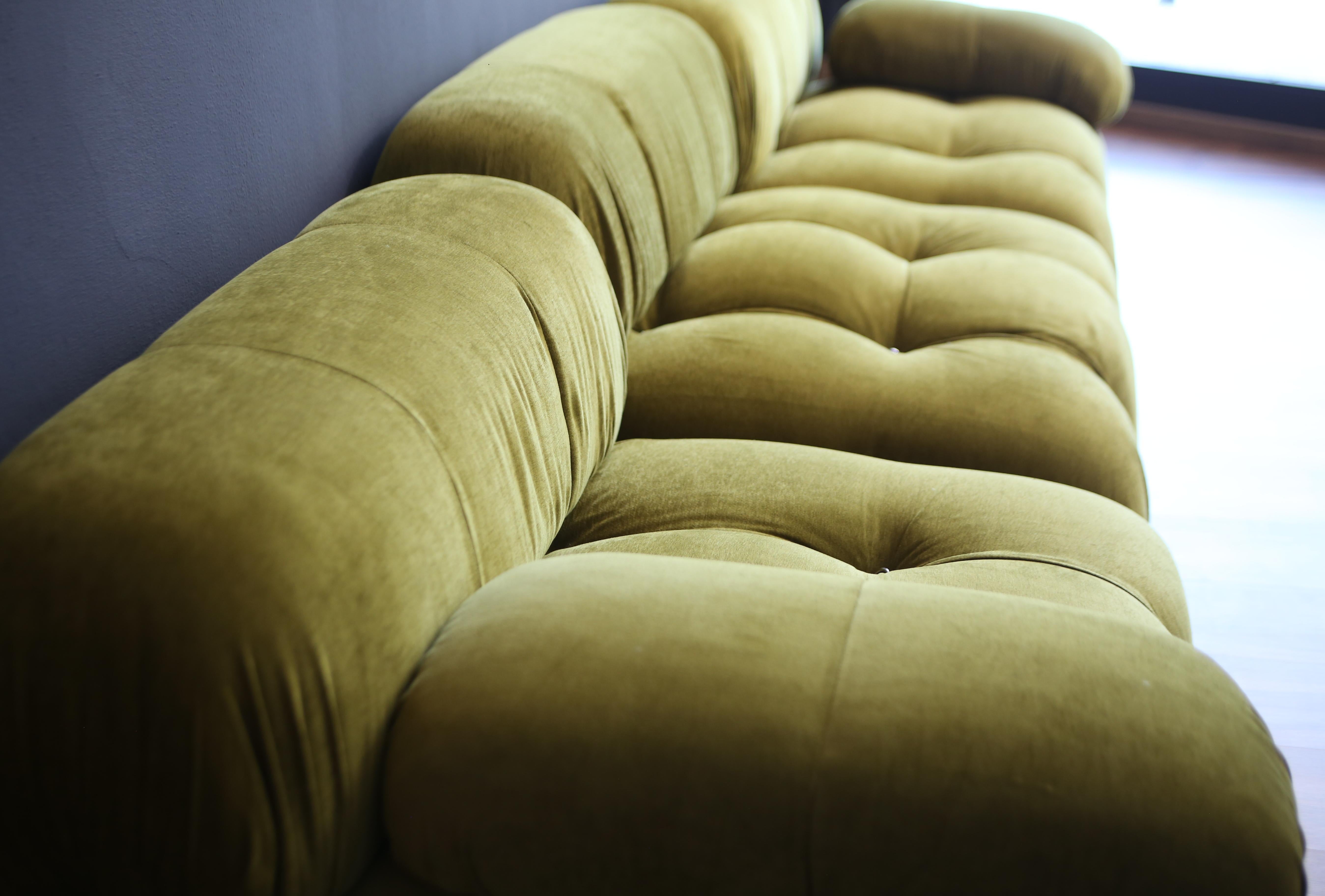 Mario Bellini 'Camaleonda' Sofa , C&B Italia, 1970s, set of 3 In Excellent Condition For Sale In Vigevano, PV