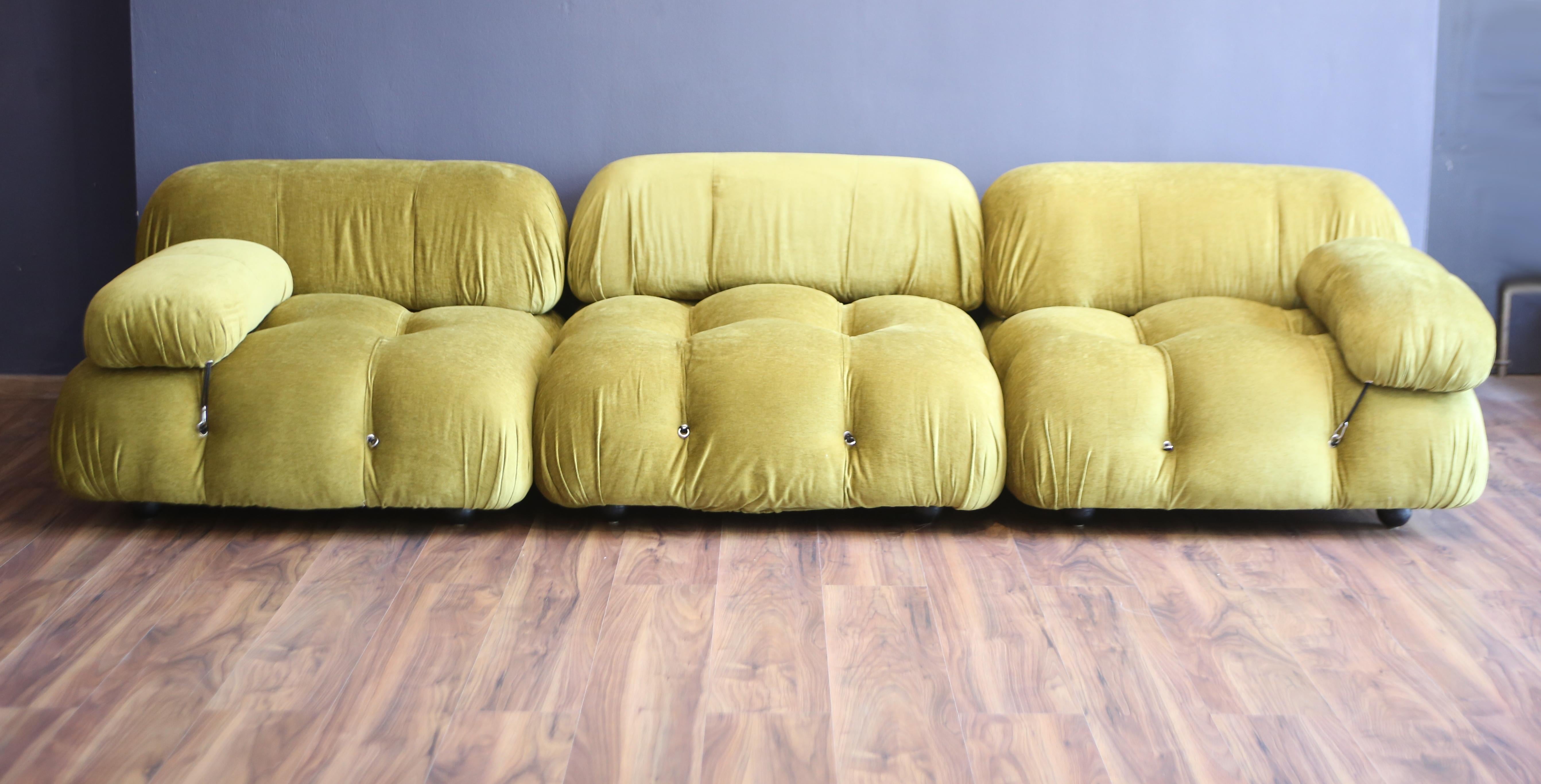 Metal Mario Bellini 'Camaleonda' Sofa , C&B Italia, 1970s, set of 3 For Sale