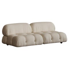 Mario Bellini "Camaleonda" Sofa for B&B Italia, Butter Alpaca, 1970's, Set of 2