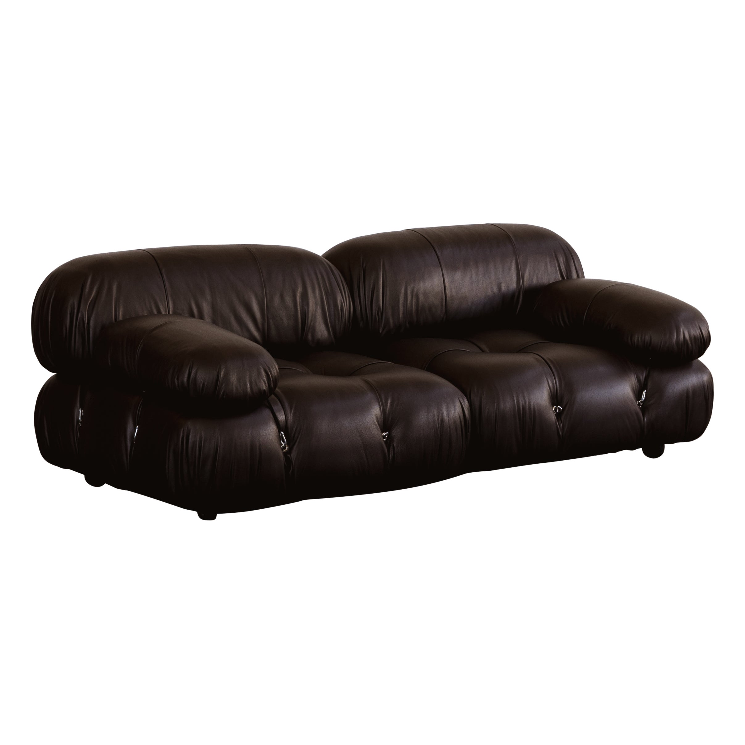 Mario Bellini "Camaleonda" Sofa for B&B Italia, Dark Brown, 1970, Set of 2 en vente