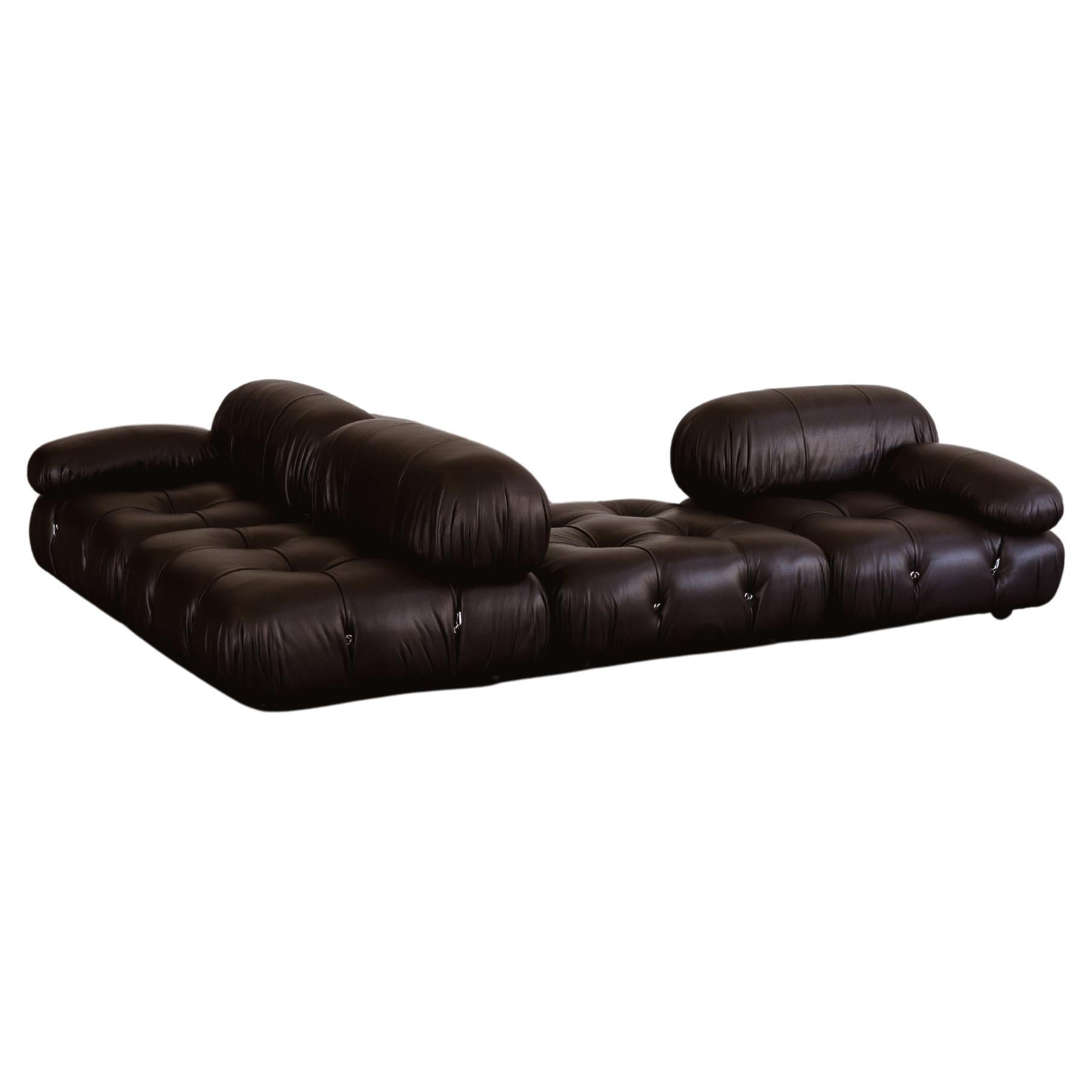 Mario Bellini “Camaleonda” Sofa for B&B Italia, Dark Brown, 1970, Set of 4