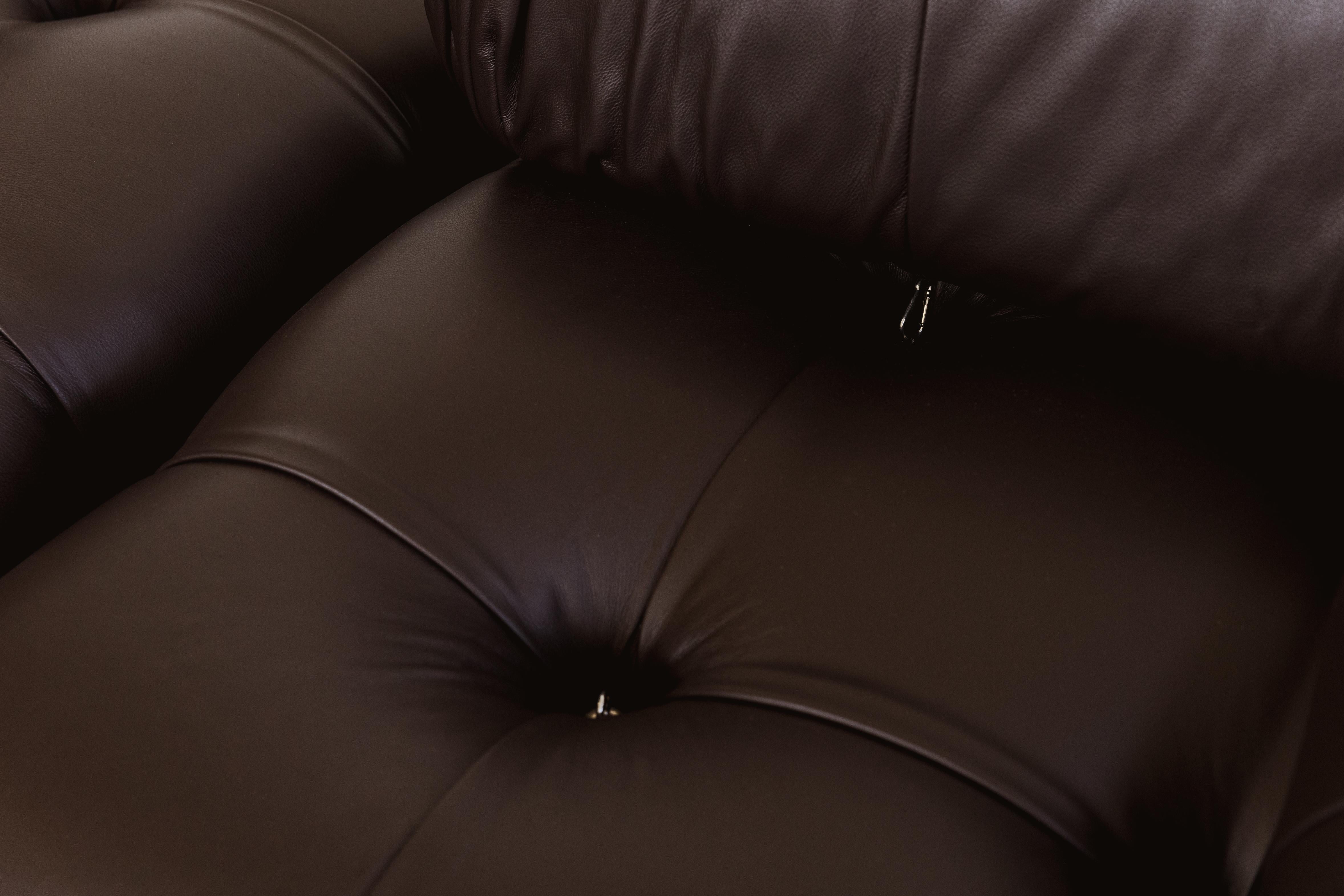 Mario Bellini “Camaleonda” Sofa for B&B Italia, Dark Brown, 1970, Set of 8 in vendita 8