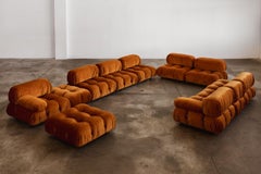 Mario Bellini “Camaleonda” Sofa for B&B Italia, Rust Brown, 1970, Set of 11