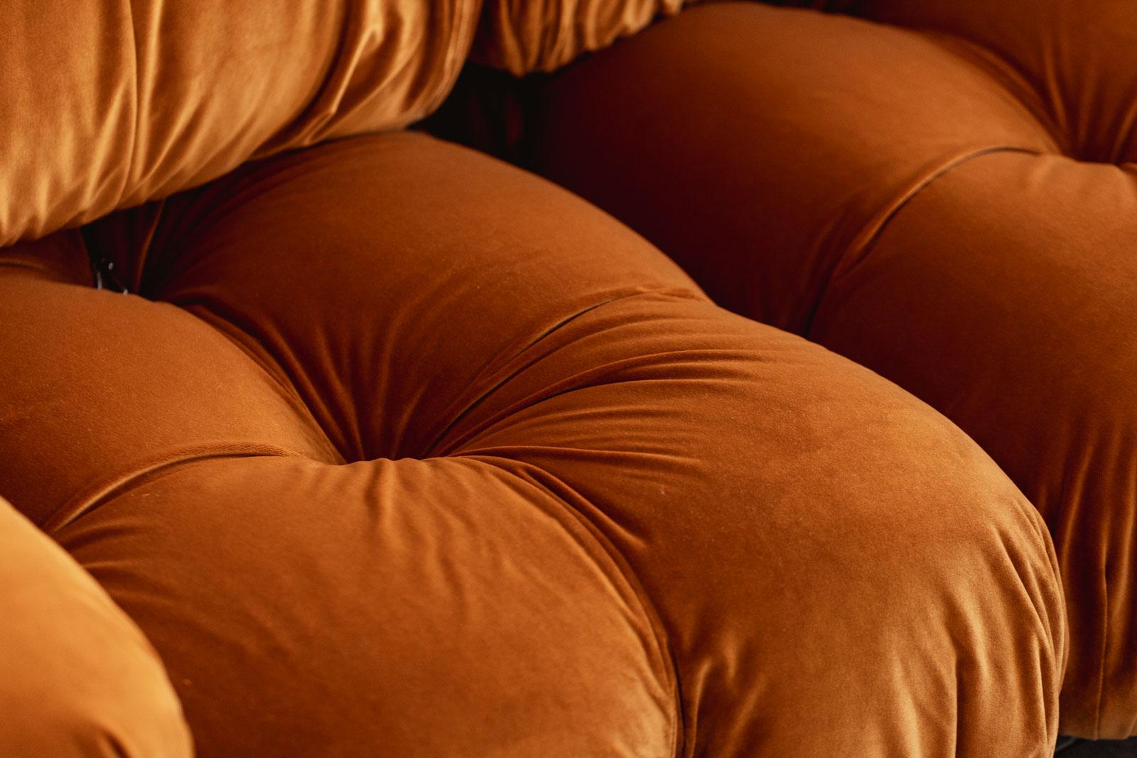 Mario Bellini “Camaleonda” Sofa for B&B Italia, Rust Brown, 1970, Set of 11 Italiano en venta