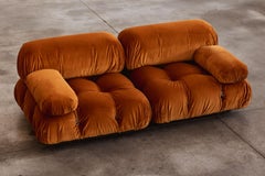 Mario Bellini “Camaleonda” Sofa for B&B Italia, Rust Brown, 1970, Set of 2