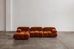 Mario Bellini "Camaleonda" Sofa für B&B Italia, rostbraun, 1970, 4er-Set