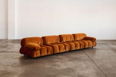 Mario Bellini “Camaleonda” Sofa for B&B Italia, Rust Brown, 1970, Set of 4