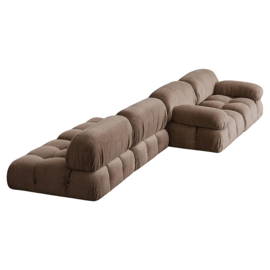 Mario Bellini "Camaleonda" Sofa for B&B Italia, Taupe Alpaca, 1970, Set of 4 For Sale