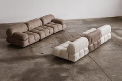 Mario Bellini "Camaleonda" Sofa for B&B Italia, Two-tone Alpaca, 1970, Set of 6