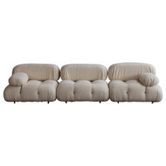 Mario Bellini "Camaleonda" Sofa for B&B Italia, Wool Bouclé, 1970, Set of 3