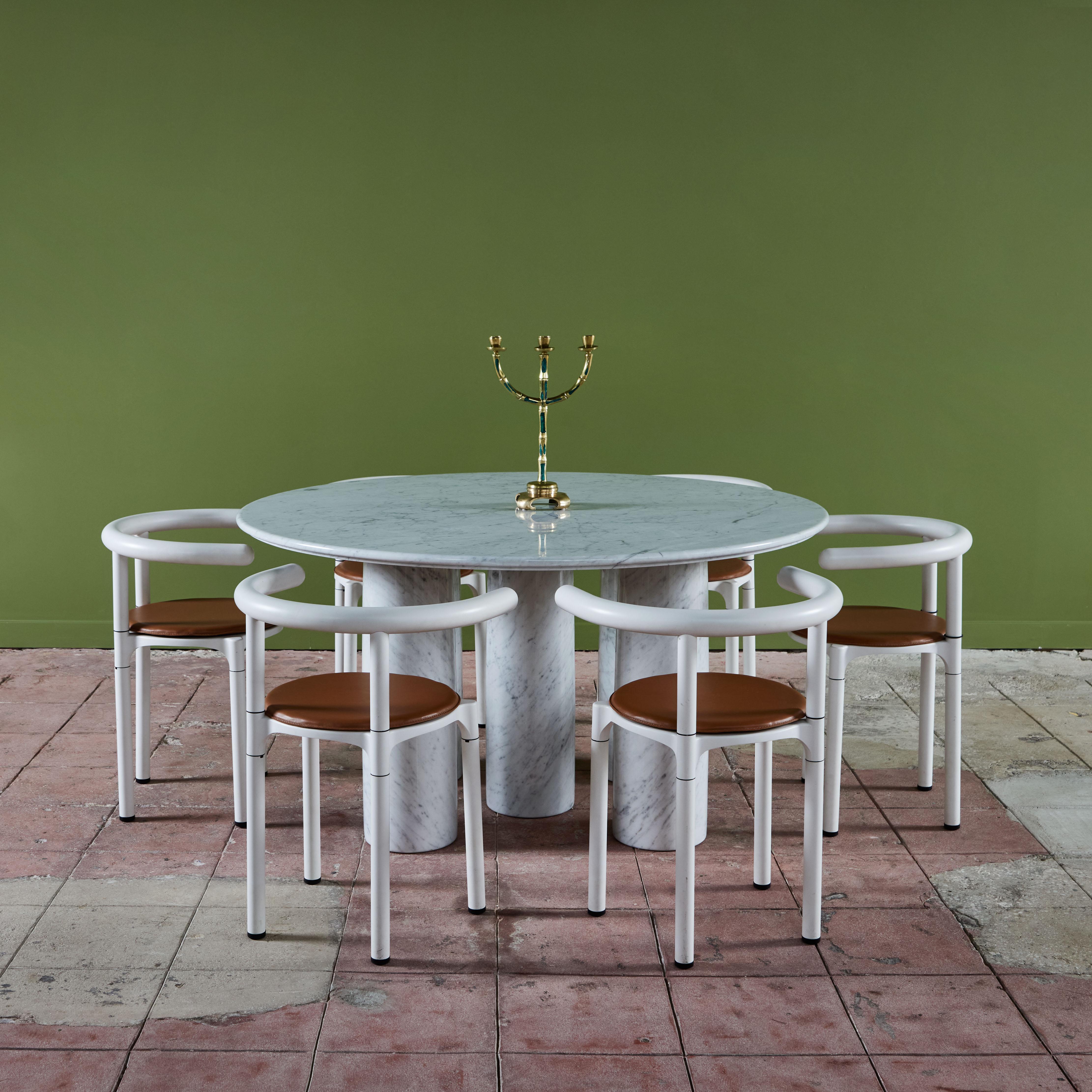 Mario Bellini Carrara Marble Dining Table for Cassina For Sale 3
