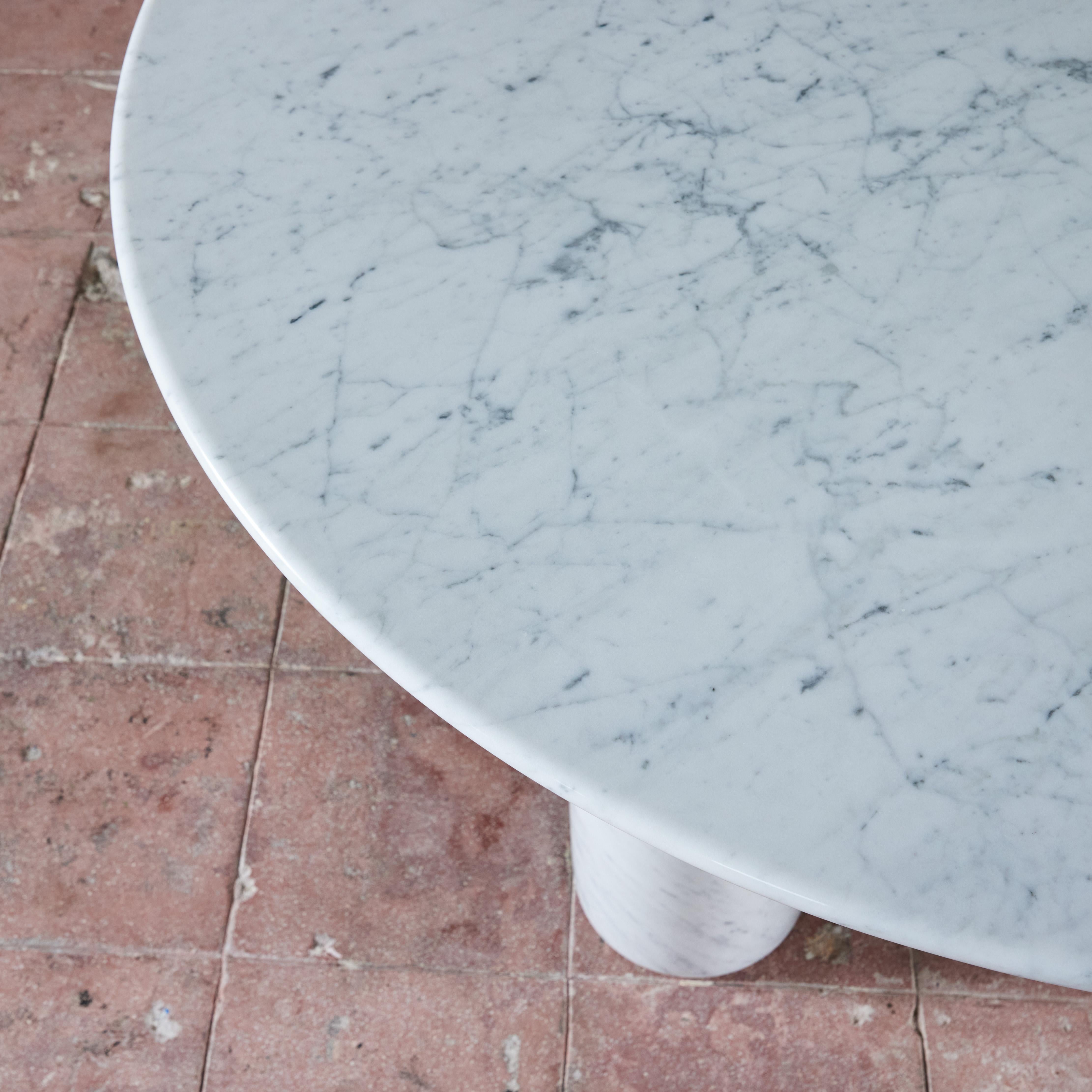 Mario Bellini Carrara Marble Dining Table for Cassina For Sale 4