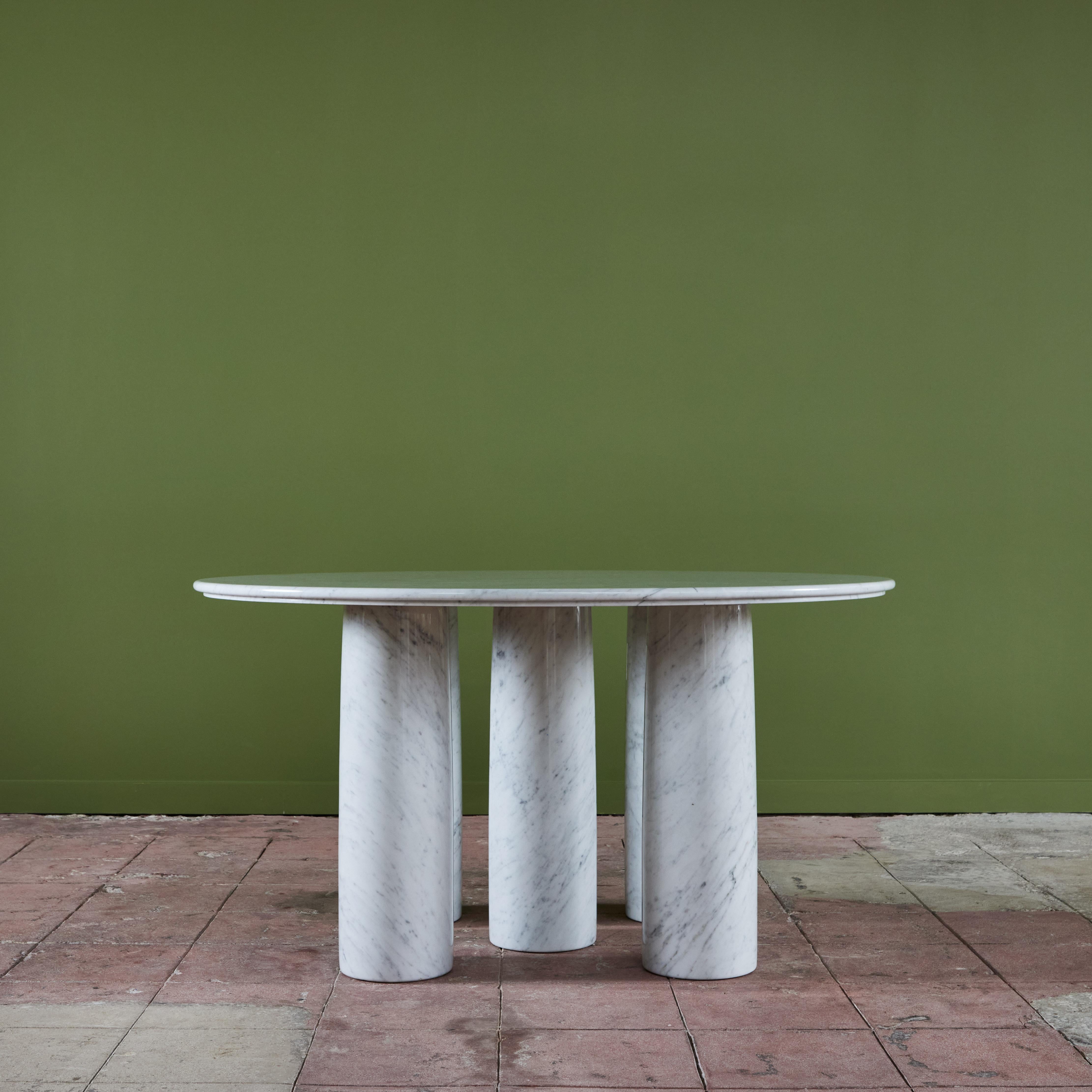 Postmoderne Table à manger en marbre de Carrare Mario Bellini pour Cassina en vente