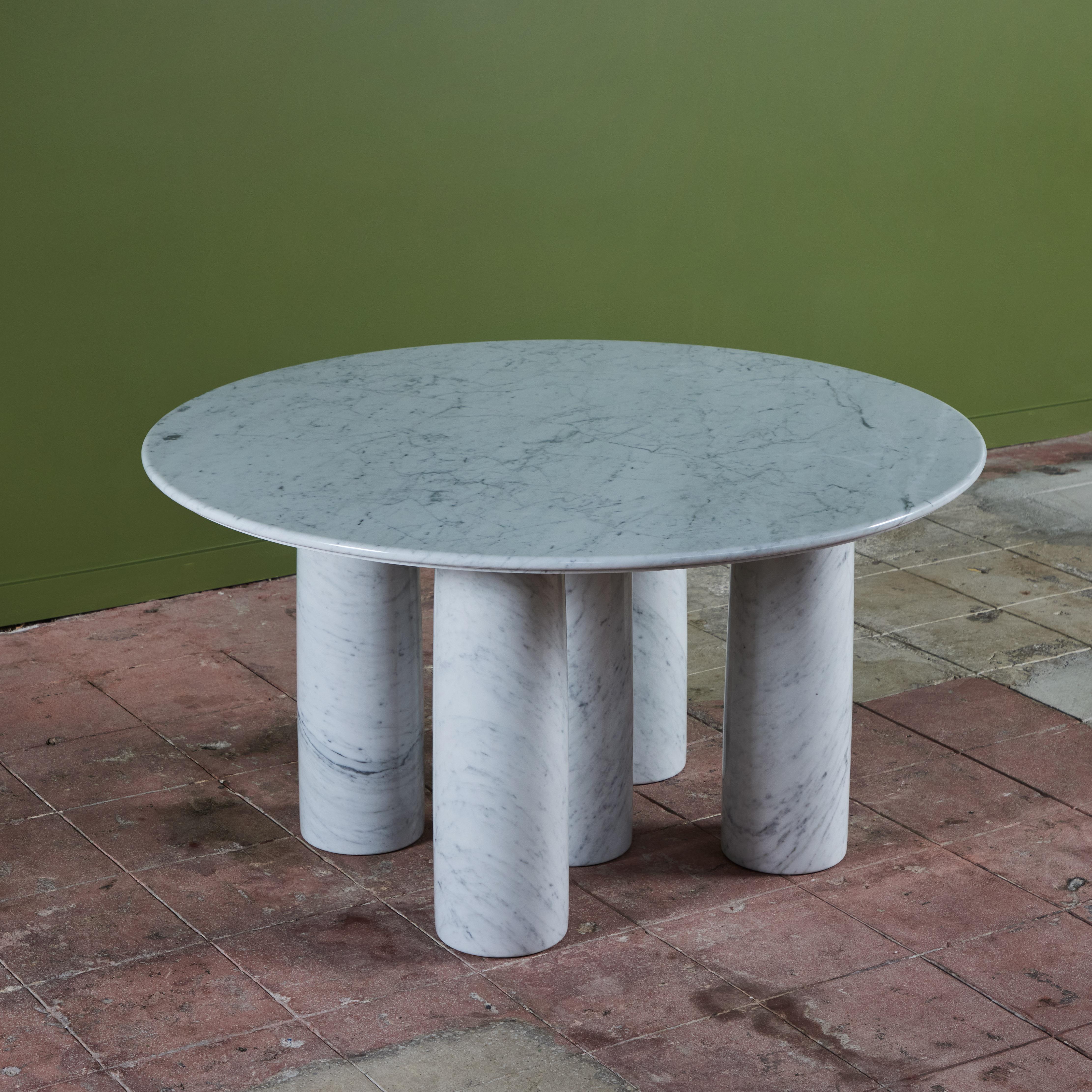 Italian Mario Bellini Carrara Marble Dining Table for Cassina For Sale