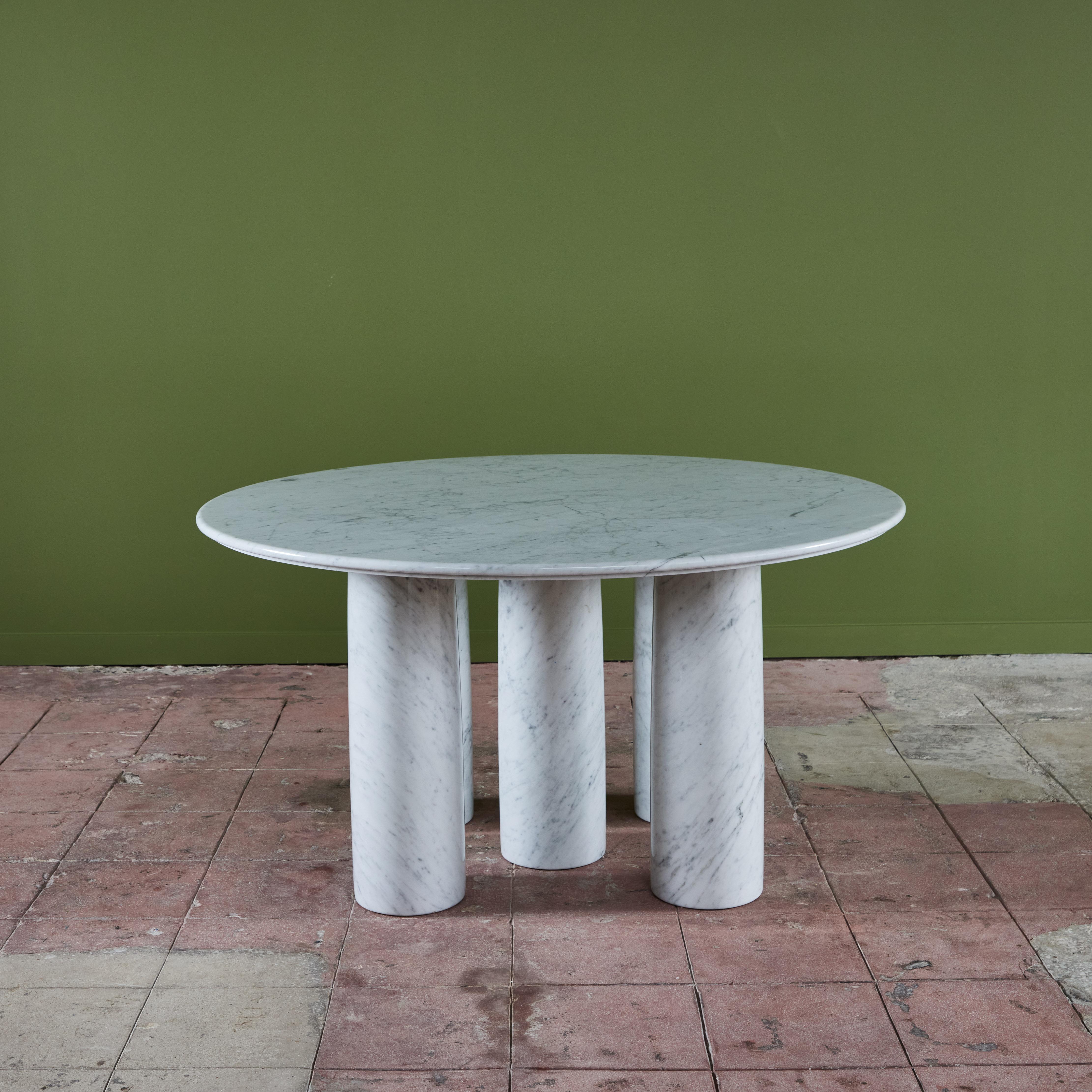 Late 20th Century Mario Bellini Carrara Marble Dining Table for Cassina For Sale